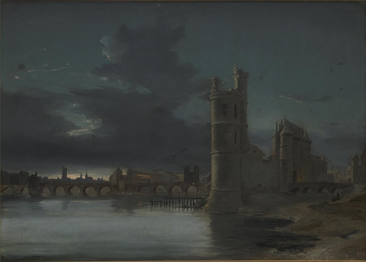 Tour St. Jacques ja Notre Dame, Pariisi. Ilta tekijältä Anton Melbye