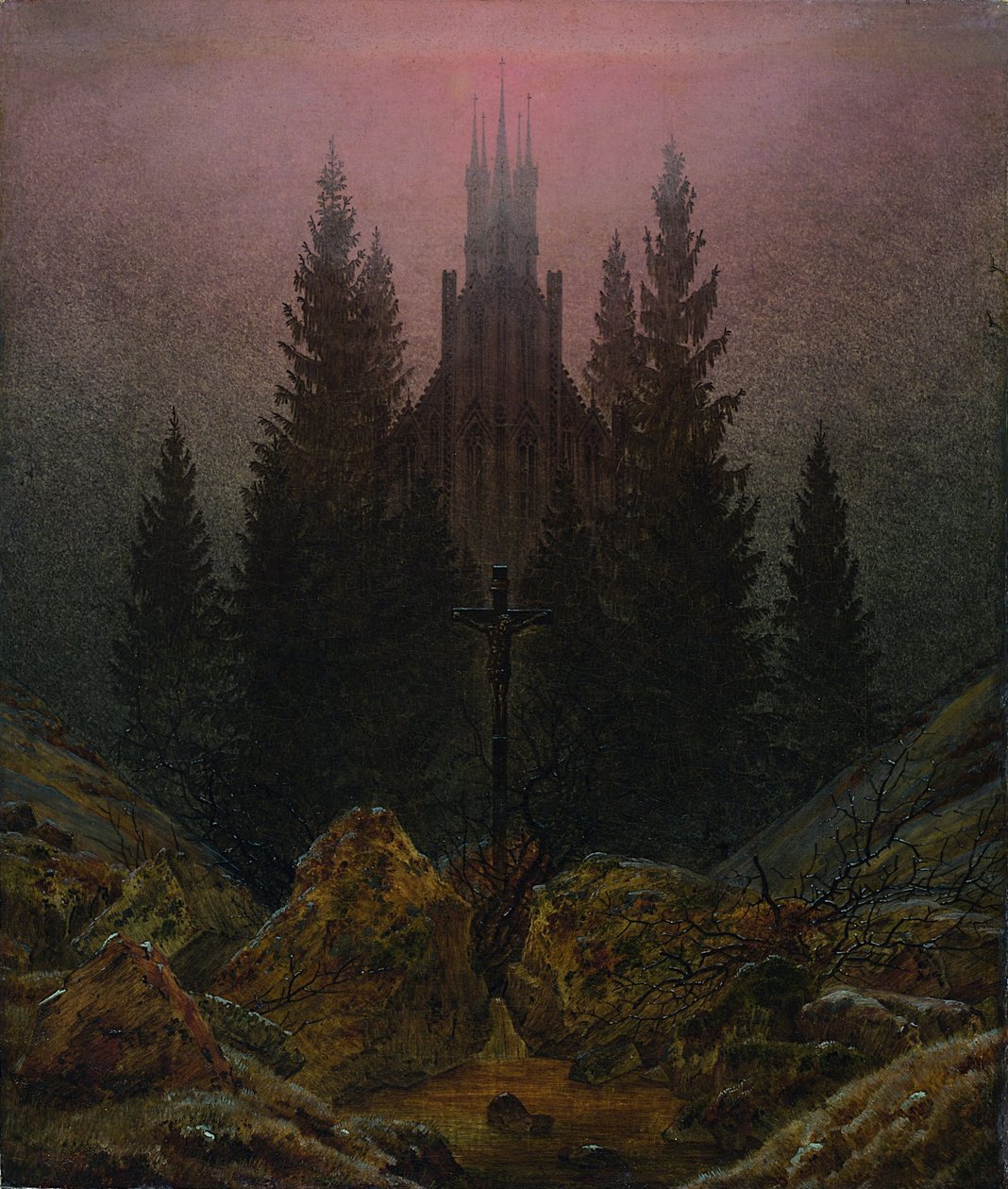 Risti vuoristossa, noin 1812 tekijältä Caspar David Friedrich