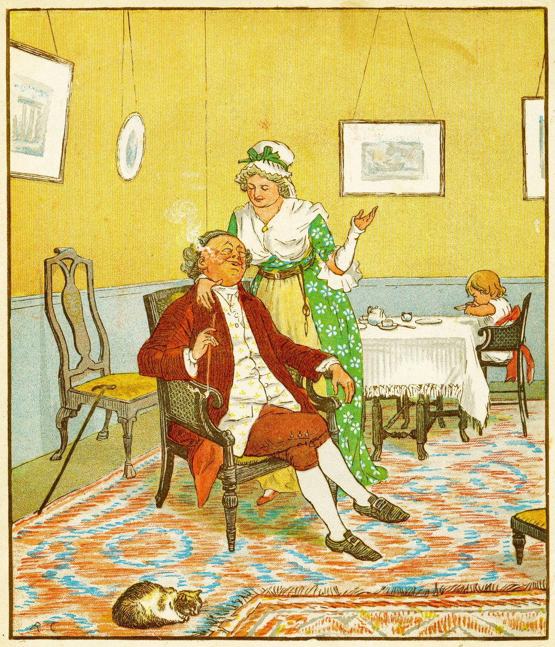 Frontice pala, The Diverting History of John Gilpin, 1878 tekijältä Randolph Caldecott