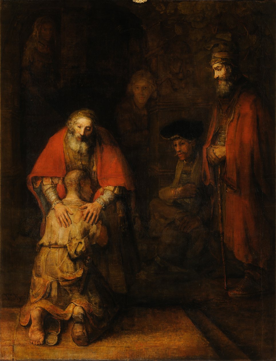 Tuhlaajapojan paluu tekijältä Rembrandt van Rijn