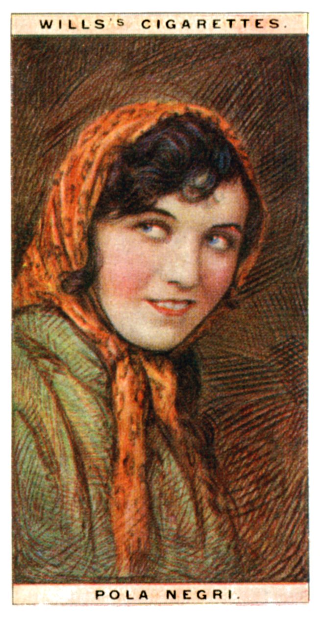 Pola näyttelijä 1894-1987, puolalainen näyttelijä, 1928. tekijältä WD and HO Wills