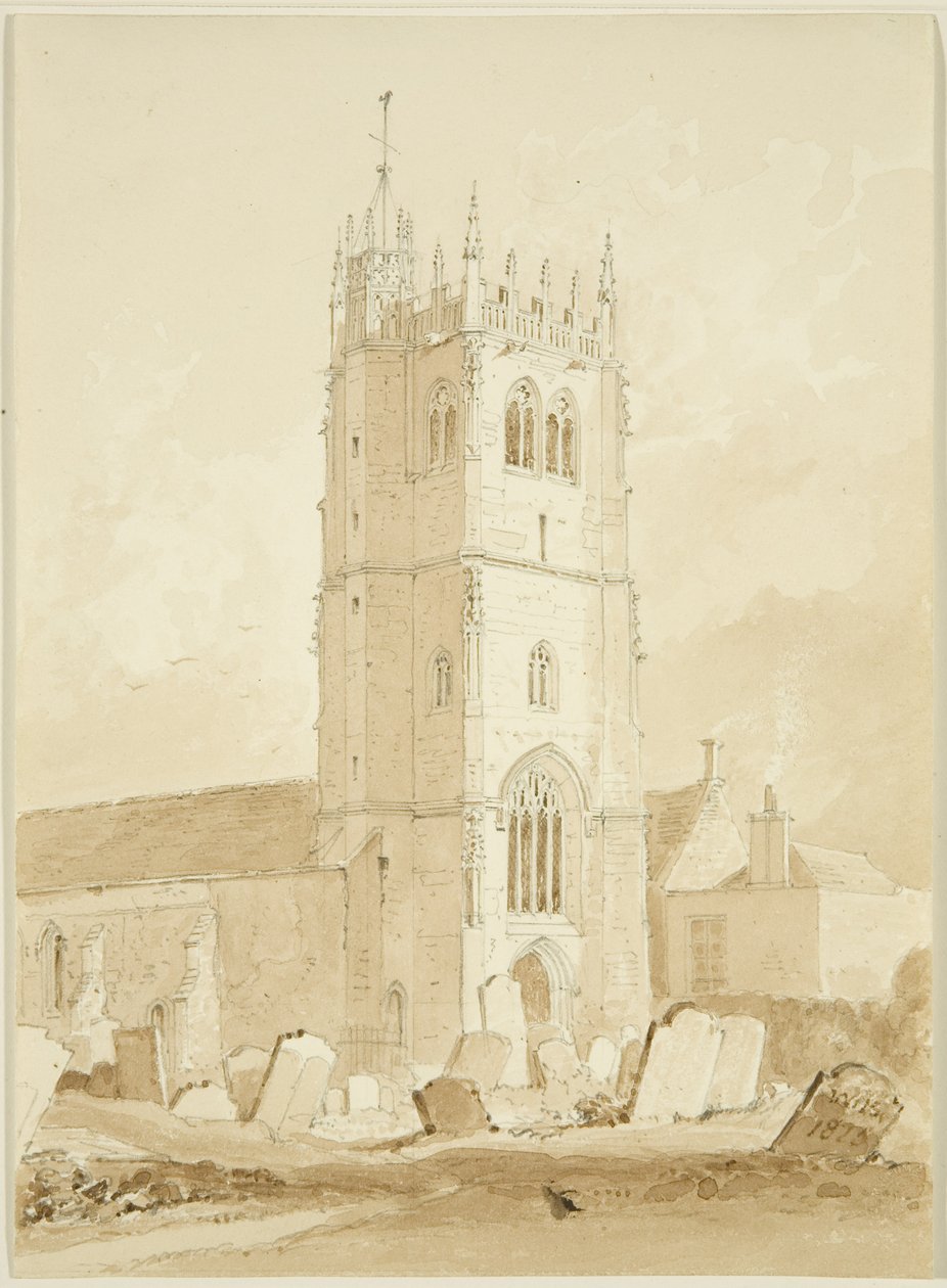 Bittonin kirkko, Gloucestershire tekijältä William Henry Bartlett
