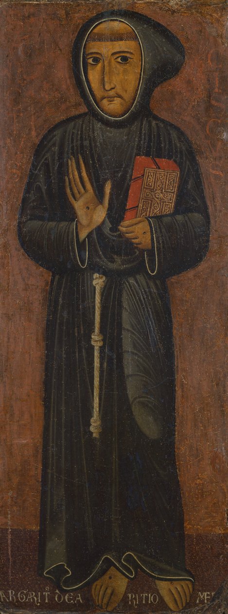 Pyhän Franciscus Assisilaisen esitys (maalaus puulle) tekijältä di Magnano da Arezzo Margaritone