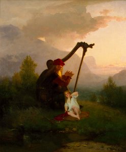 Kuningas Heimer ja Aslog, 1856 tekijältä August Malmström