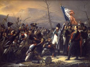 Napoleon palaamassa Elbasta