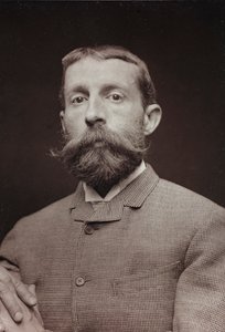 Taiteellinen ja elämäkerrallinen albumi, 5. vuosi, Salon 1885; amerikkalaisen taiteilijan Edwin Lord Weeksin (1849-1903) muotokuva
