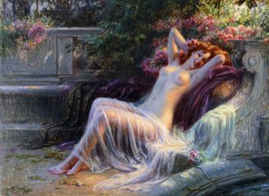 Alaston ruusujen kanssa; Nu aux Roses