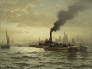 New York Harbor, N.Y.C, 1880