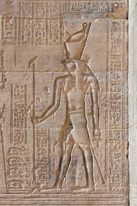 Reliefit Philaen temppelissä, Aswanissa, Egyptissä tekijältä Egyptian 30th Dynasty