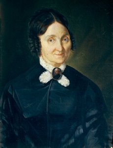 Giovanni Baccarlinon muotokuva Donna Tecla Antonini de Laskasta, öljy kankaalle, 47x63 cm