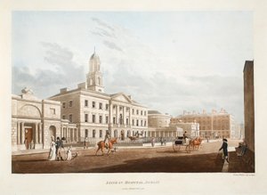 Makuusairaala, Dublin, 1795 (käsinvärinen kaiverrus)