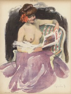 Yksinkertainen heijastus (väri litho) tekijältä Jules Alexandre Gruen or Grun