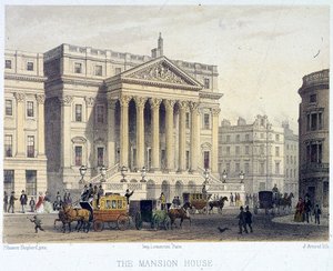 Mansion Housen ulkopuoli, Lontoo, 1854