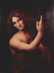 Ranskalainen:  Johannes Kastaja: Saint Jean Baptiste Saint John the Baptist tekijältä Leonardo da Vinci