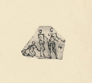 Luonnos kolmesta hahmosta, c1480 1945 tekijältä Leonardo da Vinci