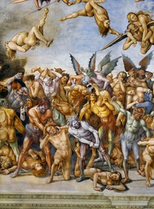 Kirottu helvetissä, Last Judgment -frescojaksosta