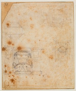 Uutta sakastia varten laaditut hautamuistomerkkien tutkimukset tekijältä Michelangelo Buonarroti