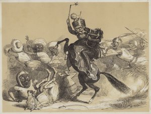 Richard Coeur-De-Lion ja Saladin (akvatinta) tekijältä Richard Doyle