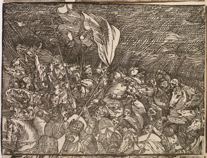 Faraon armeijan upotus Punaisellamerellä tekijältä Titian
