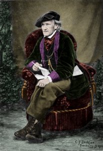 Säveltäjä Richard Wagnerin (1813-1883) muotokuva Villa Tribschenissä Luzernissa, Sveitsissä.