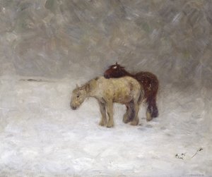 Lumimyrsky, n. 1891 (öljy kankaalle)