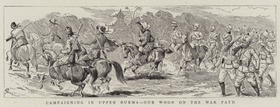 Kampanjoita Ylä-Burmassa, Woonissamme sotapolulla tekijältä Alfred Chantrey Corbould