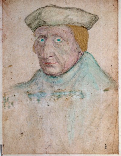 Guillaume Bude (Budee) (Budaeus) (1467-1540), Fontainebleaun kuninkaallisen kirjakaupan päällikön muotokuva Francois Clouet