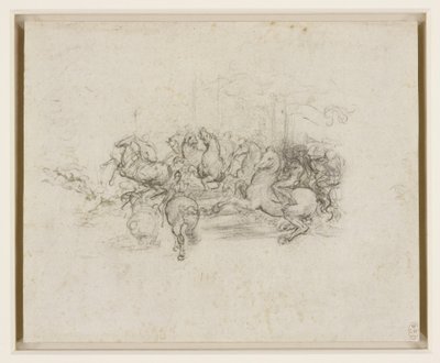 Leonardo da Vinci - RCIN 912339, Ratsuväki n.1503-4. tekijältä Leonardo da Vinci