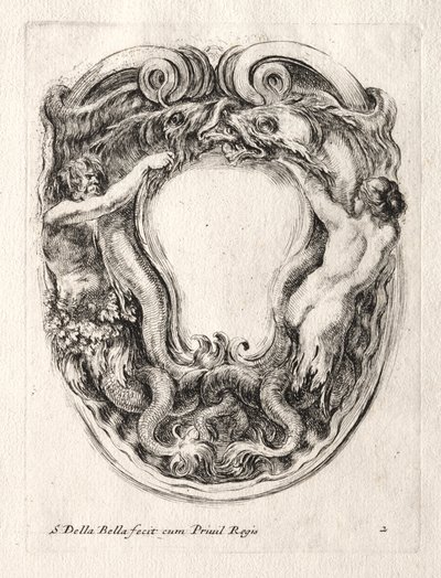 Uusi malli Cartouchelle, 1647. tekijältä Stefano della Bella