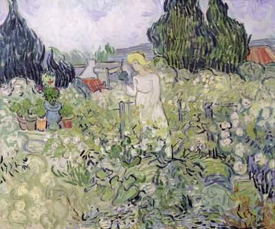 Mademoiselle Gachet puutarhassaan Auvers-sur-Oisessa tekijältä Vincent van Gogh