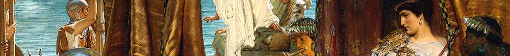 Antonin ja Kleopatran kohtaaminen (Lawrence Alma Tadema)